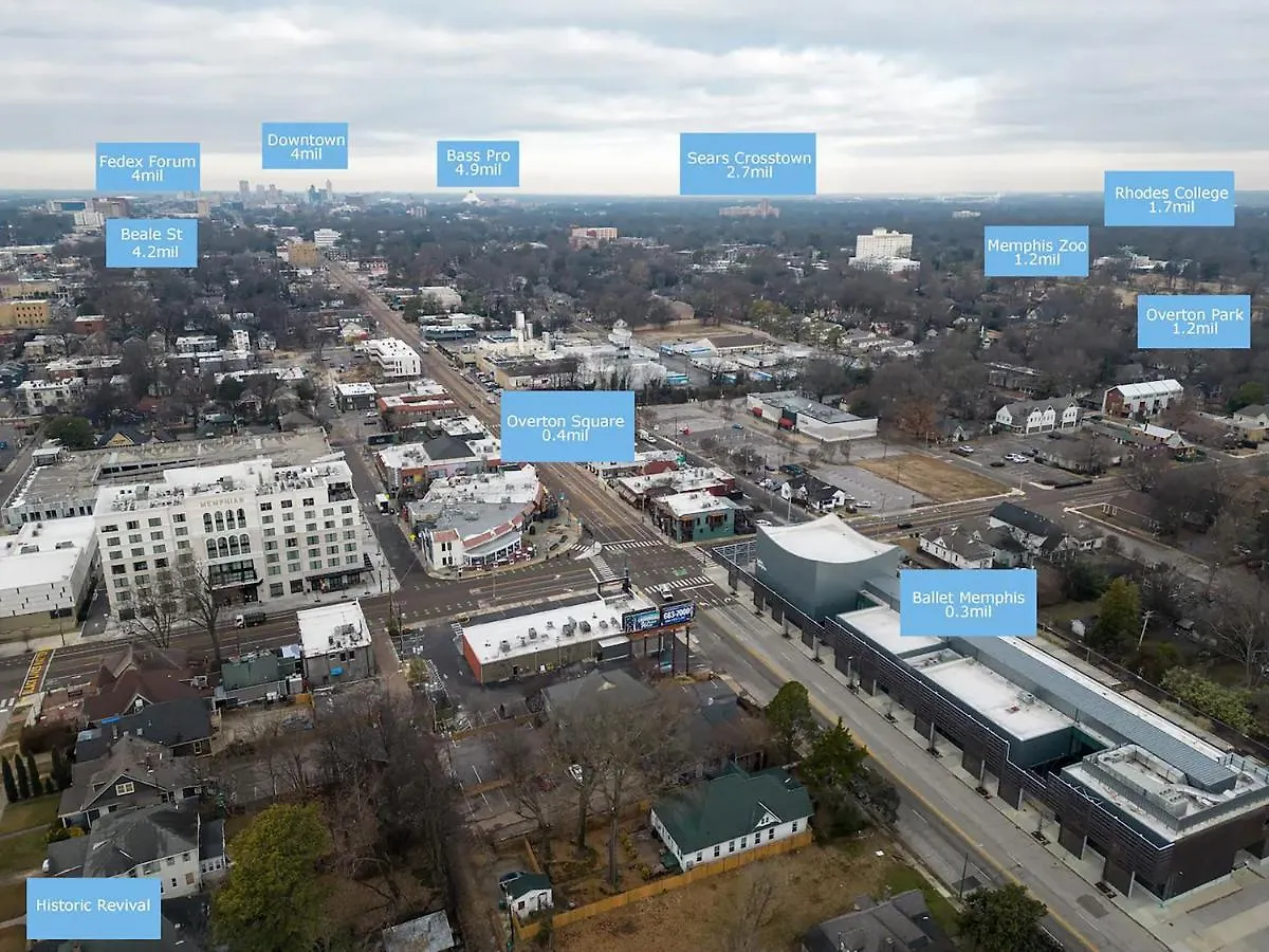 Historic Revival King Bed Midtown Memphis 66 Fast Wifi Free Parking Yes Pets Βίλα
